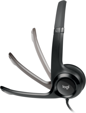 Слушалки с микрофон Logitech H390 на ушите USB-A (981-000406)