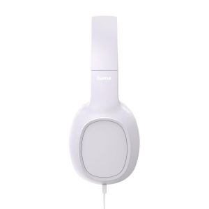 HAMA Слушалки с микрофон "Fun C", USB-C, водач за кабел от едната страна, бели