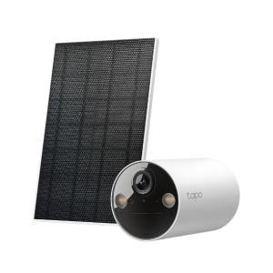 TP LINK C410-kit включва:  IP Camera tapo C410 + tapo A201 соларен панел