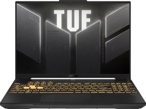 Лаптоп ASUS TUF Gaming F16 FX607VJR-TU307 - 16" IPS FullHD+, Intel Core 7 230H, 16GB DDR5, 512 GB SSD, RTX 3050 6GB GDDR6