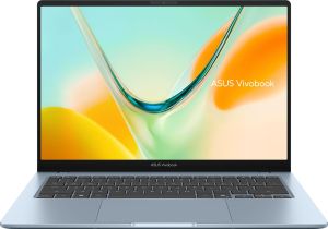 Лаптоп ASUS Vivobook S14 S5408QA-TM274W - 14.0"  IPS Full HD+, Qualcomm Snapdragon X X1-26-101, 8GB LPDDR5X, 256GB SSD - Win11 Home