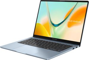 Лаптоп ASUS Vivobook S14 S5408QA-TM274W - 14.0"  IPS Full HD+, Qualcomm Snapdragon X X1-26-101, 8GB LPDDR5X, 256GB SSD - Win11 Home