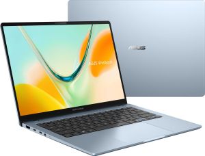 Лаптоп ASUS Vivobook S14 S5408QA-TM274W - 14.0"  IPS Full HD+, Qualcomm Snapdragon X X1-26-101, 8GB LPDDR5X, 256GB SSD - Win11 Home