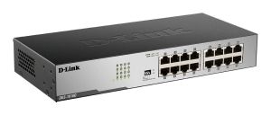 Суич D-Link DGS-1016D/E, 16 портов 10/100/1000, Desktop, rack mount