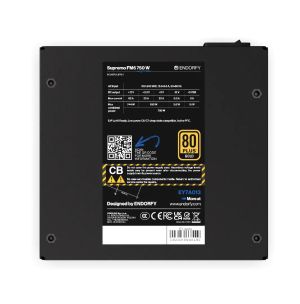 Захранващ блок Endorfy Supremo FM6 750W 80+ Gold, PCIe 5.1 - Fully Modular