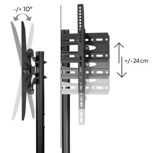 Стойка за телевизор Hama подова подвижна 32-75" 40 кг VESA 600x400 (00220874)