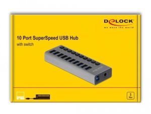USB хъб 10 порта, DELOCK-63670