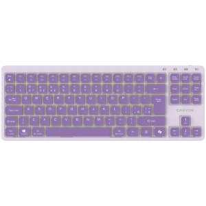 CANYON Keyboard OnType 10 Low Profile EN Wired Violet