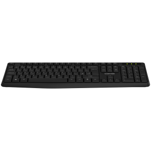 Клавиатура Canyon KB-W01 Безжична 2.4GHz Full-Size EN/BG (CNE-CKEYW01-BG)
