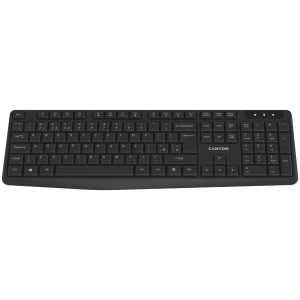 Клавиатура Canyon KB-W01 Безжична 2.4GHz Full-Size EN/BG (CNE-CKEYW01-BG)