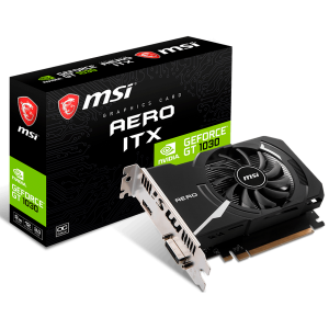 MSI Video Card NVidia GT 1030 AERO ITX 2GD4 OC (2G GDDR4 ,HDMI,  DVI) retail