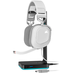 CORSAIR HS80 RGB Wireless Headset, White - EU