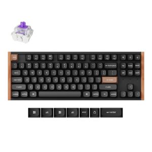 Геймърска Механична клавиатура Keychron K8 HE Magnetic Switch - Black Special Edition
