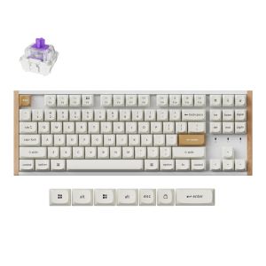 Геймърска Механична клавиатура Keychron K8 HE Magnetic Switch - White Special Edition