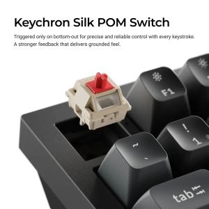 Безжична механичка клавиатура Keychron Q6 Ultra 8K Black - Silk POM Switch Brown
