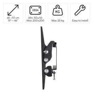 Hama TV Wall Bracket, Tilting, 117 cm (46") up to 25 kg