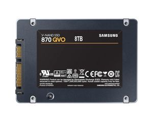 Твърд диск Samsung SSD 870 QVO 8TB Int. 2.5" SATA, V-NAND 4bit MLC, Read up to 560MB/s, Write up to 530MB/s, MKX Controller, Cache Memory 8GB DDR4