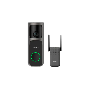 Imou 4MP Wi-Fi Doorbell 3 Kit, QHD, 5000mAh rechargable battery, 180 wide-angle view, night vision 5m, Mic and Speaker, 8x Digital Zoom, PIR Motion / AI Human Detection, USB-C, Chime works as Wi-Fi extender, Weatherproof
