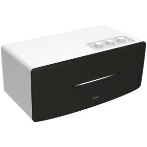Edifier D12 2.0 Bluetooth Speaker, BT V5.0, RCA, AUX, 2x 4-inch Midrange Drivers, 2x 19mm Tweeters, Remote Control and Top-Mounted Controls, White