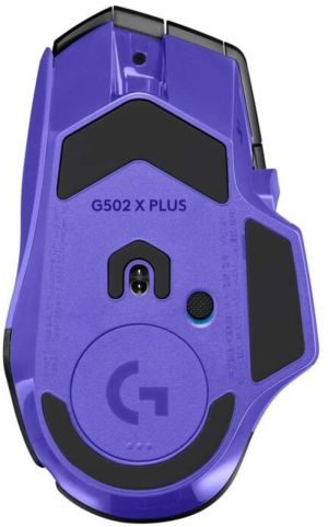 Геймърска безжична мишка Logitech G502 X Plus Lightsync RGB - Dark Lilac