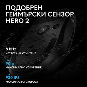 Геймърска мишка Logitech G Pro X3 Superstrike - Midnight Black