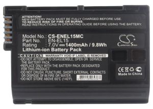 Батерия за фотоапарат Cameron Sino EN-EL15 1400mAh 7V