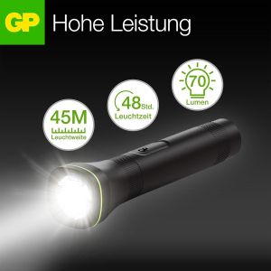 Фенер Gp Batteries 70lm 2xAA водоустойчив (GP-F-C107B)