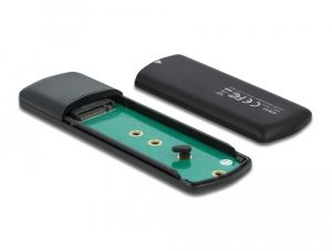 Външно чекмедже Delock, За M.2 NVMe PCIe / SATA SSDD, USB-C