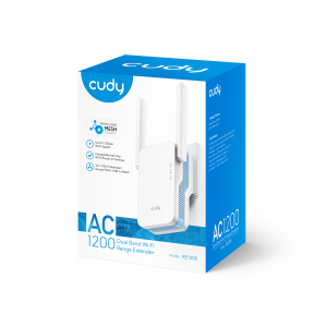 Wireless Range Extender Cudy RE1200, 2.4/5 GHz, 300 - 867 Mbps, 10/100