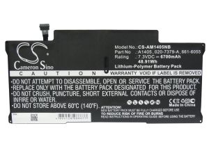 Батерия за лаптоп Apple MacBook Air 13" A1466 2012  LiPo 7,3V 6700mAh CAMERON SINO