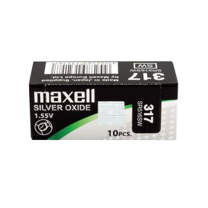 Бутонна батерия сребърна MAXELL SR516 SW /317/  1.55V