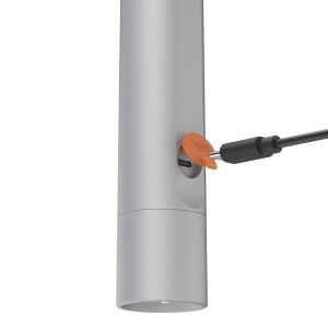 HAMA LED Фенер FL350-C, презареждащ се, алуминиев, 4 режима + SOS