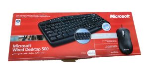 Разопакована клавиатура Microsoft Wired Desktop 500 арабска подредба PS/2 Black