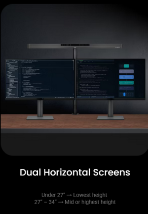 Лампа за четене за монитор BenQ Table ScreenBar Max silver