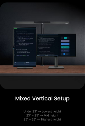 Лампа за четене за монитор BenQ Table ScreenBar Max silver