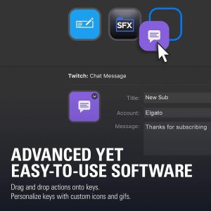 Контролер Elgato Stream Deck Mini, 6LCD бутона, Черен