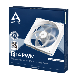 Fan ARCTIC P14 PWM White/Transparent, 140mm