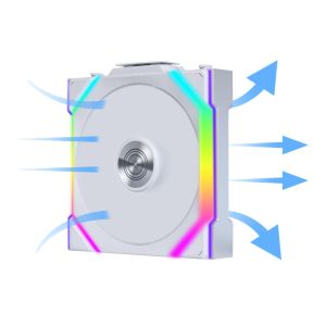 Lian Li UNI FAN SL Wireless ARGB PWM Fan - 120 mm White