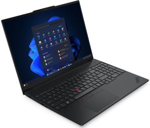 Лаптоп Lenovo ThinkPad E16 G3 - 16" IPS WUXGA (1920x1200), Intel Core Ultra 7 255H, 16C (up to 5.1GHz, 24MB), 32GB DDR5-5600, 1TB SSD