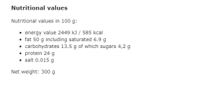 Diet Food Био фъстъчено масло хрупкаво 300 г
