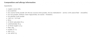 Diet Food Био кето горещ шоколад 200 г