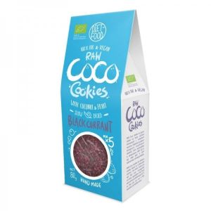 Diet Food Био веган сурови кокосови бисквити с касис 80 г