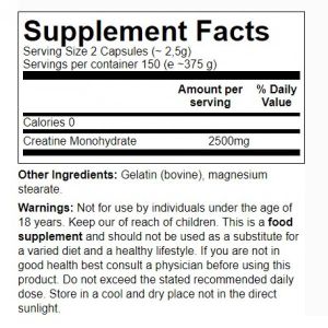 Animal Creatine Monohydrate 300 capsules