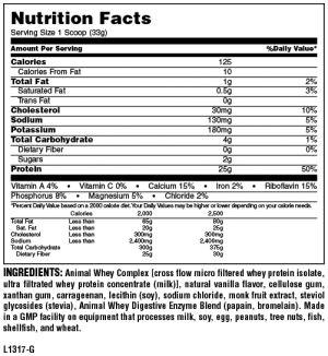 Animal Whey 128 g