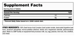 Universal Nutrition 100% Beef Aminos 400 таблетки
