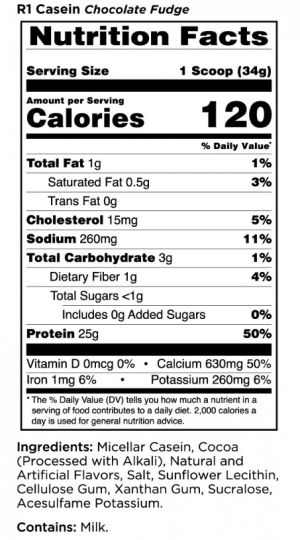 Rule One R1 Casein Protein 1800 g