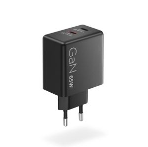Зарядно устройство Lenovo 65W 2xUSB-C GaN (40AW065BEU)