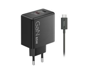 Зарядно устройство Lenovo 65W 2xUSB-C GaN (40AW065BEU)
