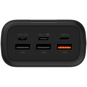 Външна батерия Silicon Power QX55 30000mAh 22.5W QC3.0 PD (SP30KMAPBKQX550K)
