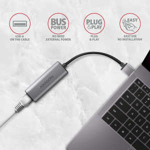 Адаптер USB-A към RJ-45 Axagon USB-A към RJ-45 2.5Gbps (ADE-25R)